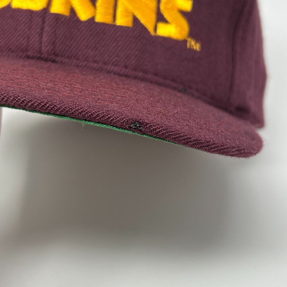 Vintage 90s Washington Redskins Hat Baseball Cap Commanders AJD Snapback Red - Picture 11 of 16
